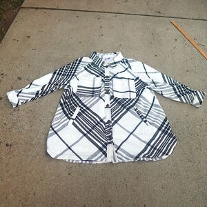 Future Collective Target Plaid Overcoat Jacket Size 2X Shacket Wool Blend Cozy